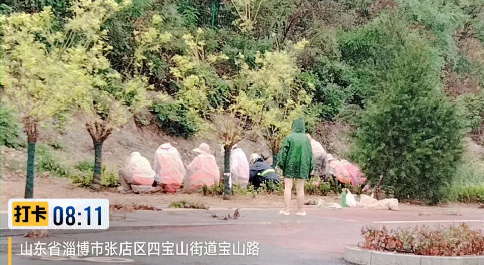 淄博市快速路寶山路項目冒雨搶工進行時